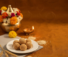 Authentic Tilgul Arrangement for Joyful Makar Sankranti Celebration