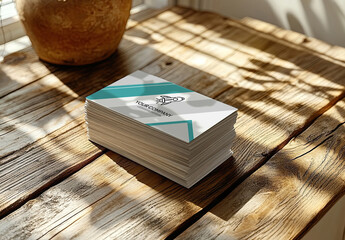 Mock up of a business card 