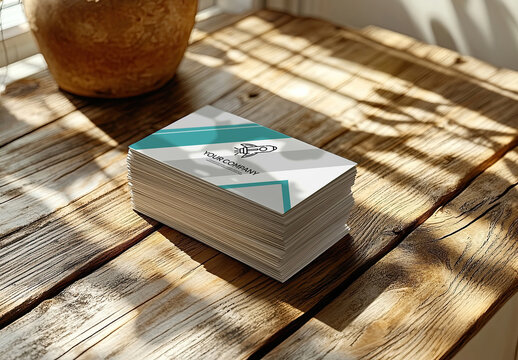 Mock up of a business card 