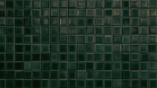 Green square tiled background - Powered by Adobe