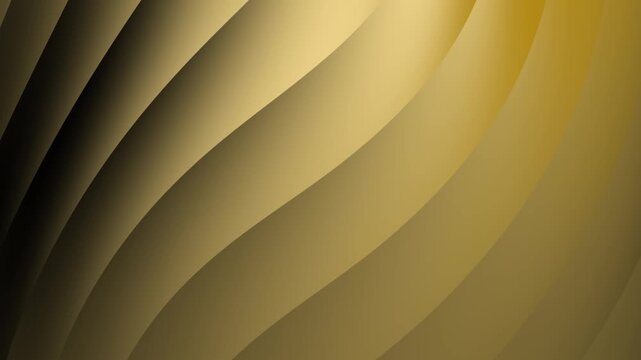 Abstract golden layered curved shapes with a gradual light gradient. Suitable for luxury branding, backgrounds, and modern design projects.