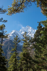 Stunning views of Himalayan trekking trails in Nepal in 2025.