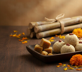 Authentic Tilgul Arrangement for Joyful Makar Sankranti Celebration