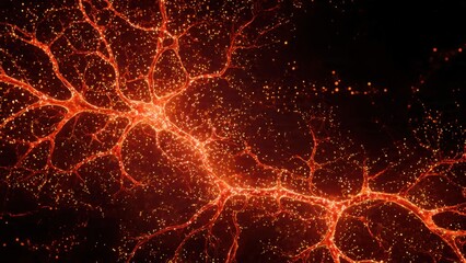 Neural network connections illustration