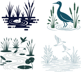 Wetland Day Nature Awareness Illustration