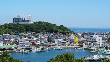 Obraz premium Coastal Scenery and Marine Park at Chita Peninsula, Aichi, Japan