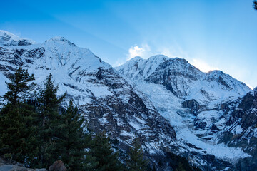 Stunning views of Himalayan trekking trails in Nepal in 2025.
