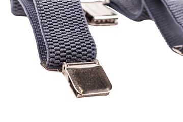 Black suspenders with clips for holding pants securely during daily activities and formal events in various settings