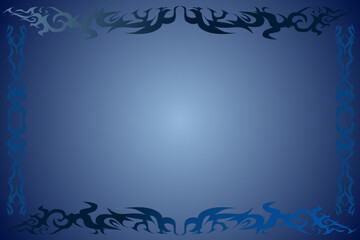 Blue Background with Decorative Border Design.