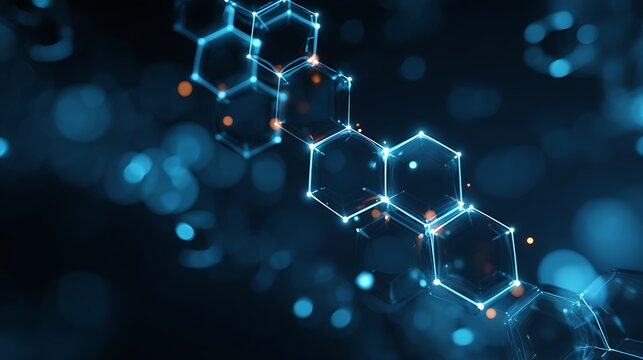 nanotechnology medical interface hologram, abstract particle system, futuristic pharmaceutical background