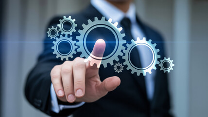 Fototapeta premium Business Process Automation and Operational Efficiency Concept