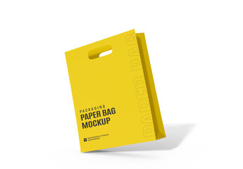 Eco Friendly Green Paper Shopping Bag Mockup for Branding