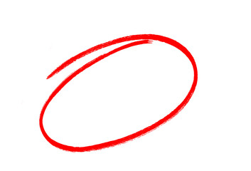 circle brush stroke marker highlighter isolated on transparent background