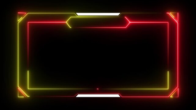 Hud Frame Digital Technology Sci-fi Frame Interface. HUD template. Frame HUD element. Futuristic viewfinder of future. interface data display screen. Artificial intelligent.technology sci fi frame hud