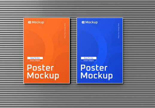 Two Poster Frame Mockup Template