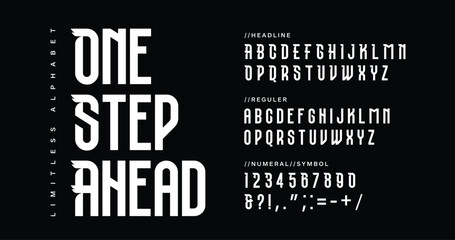 One Step Ahead. Compose alphabet.