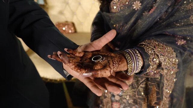 Elegant Indian Engagement Ring Ceremony with Traditional and Modern Elements