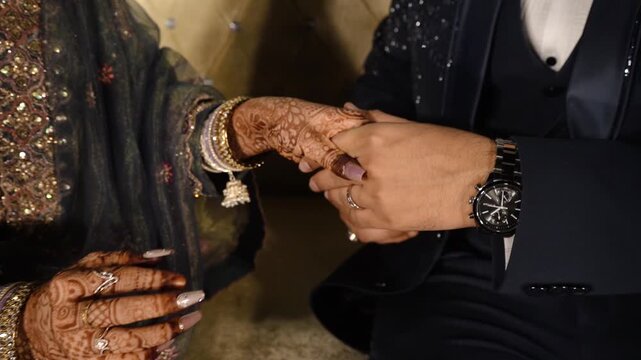 Elegant Indian Engagement Ring Ceremony with Traditional and Modern Elements