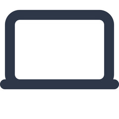 Fototapeta premium Laptop Computer Device Icon Line Art Vector UI UX Web App Mobile Technology Screen 24x24 SVG