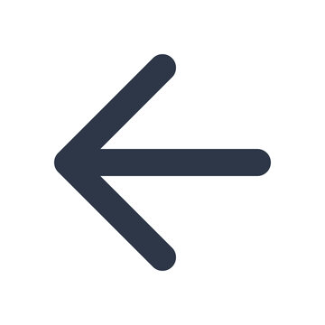 Arrow Left Back Previous Icon Line Art Vector UI UX Web App Mobile Navigation Direction 24x24 SVG