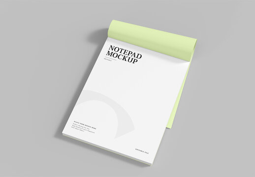 Notepad Mockup Template