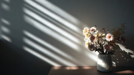 Ethereal Sunlight and Blossoms: A Study in Light, Shadow and Still Life