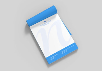 Realistic Paper Notepad Mockup