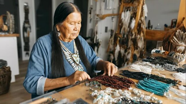 Crafting Intricate Beadwork Takes Skill and Patience