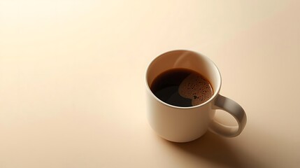 A close-up shot of a steaming mug of hot coffee, perfect for a morning boost or a cozy break