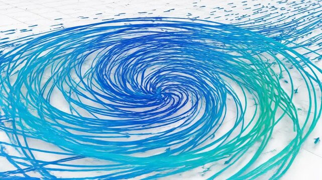 Blue Swirl Abstract Water Ripple