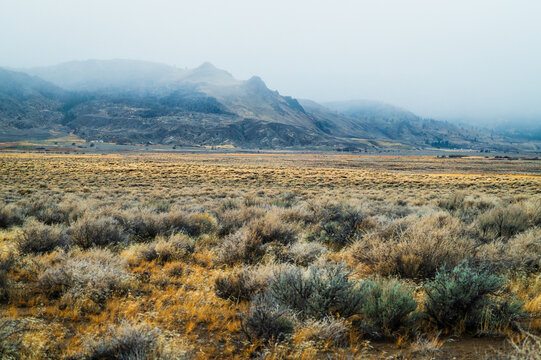 Summer Lake Oregon high desert with approaching storm