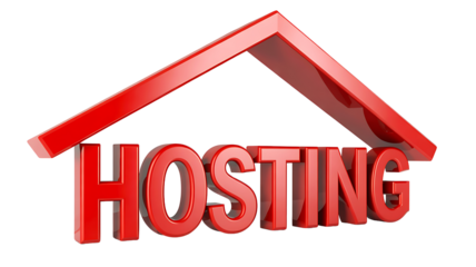 Web hosting service house server concept
