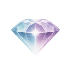 Shimmering diamond icon isolated on transparent background isolated on transparent background