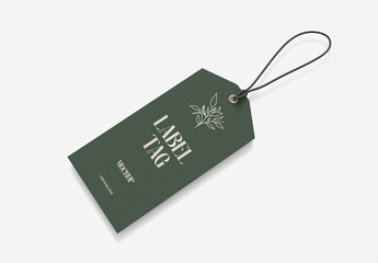 Clothing Lable Tag Mockup