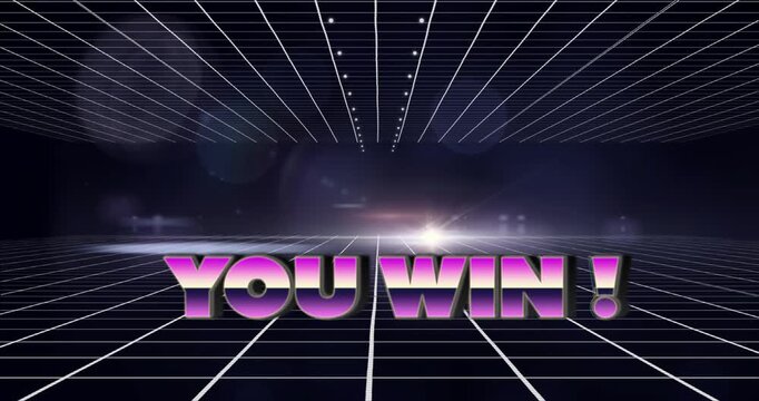 Start text and futuristic background