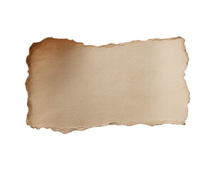 Vintage paper texture isolated on transparent background isolated on transparent background