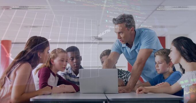 Global business leverages digital tech for student network connections.