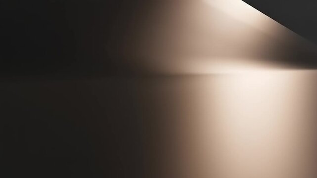 Abstract geometric forms with warm lighting and shadows