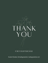 Thank you card