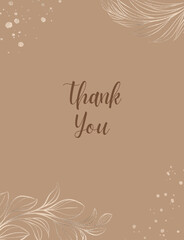 Thank you card