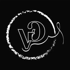 Initial letter VG logo design
