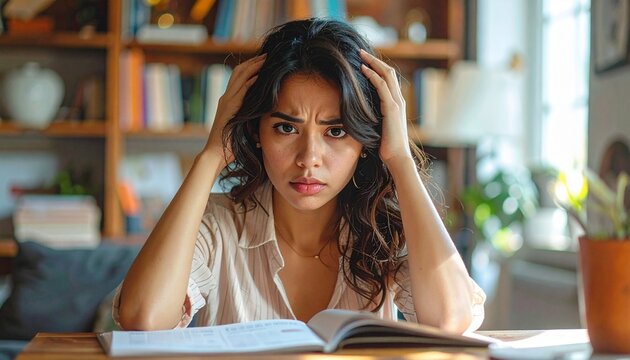 悩みを抱える女性の表情
