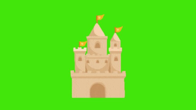 vector illustration of a castle
