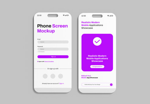 Realistic Smart Phone Mockup