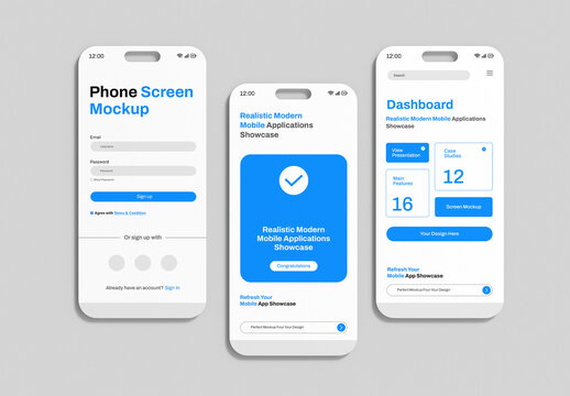 Phone Screen  Mockup