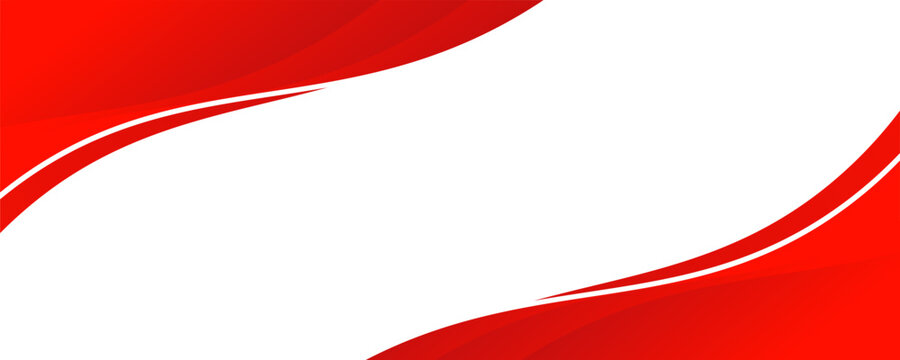 Modern abstract red line background curve element with white space for text and message design, overlapping layers. modern design