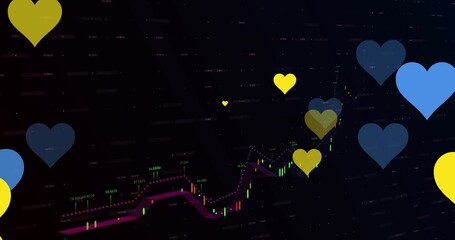 Animation of green virus cells and statistics processing over cityscape - Powered by Adobe