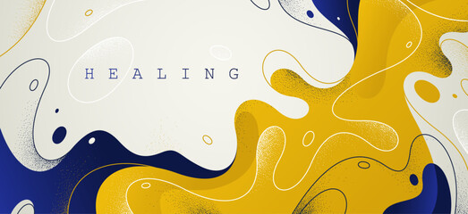 Abstract vector background with curvy fluid shapes, lava lamp curves art wallpaper, smooth lines amorphous watery style, flowing molten shapes.