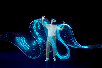 3D data stream wrapping immersive technology interaction