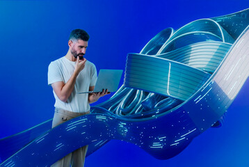 3D network computing with futuristic data interface